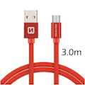 Miniatyrbillede 2 af 5: Swissten Textile Quick Charge Universal Micro USB Data and Charging Cable 3m