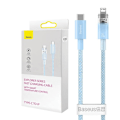 Pikkukuva 3 / 10: Fast Charging cable Baseus USB-C to Lightning  Explorer Series 2m, 20W (blue)