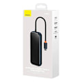 Miniatyrbild 4 av 10: Hub 5in1 Baseus AcmeJoy series USB-C to 2xUSB 3.0 + USB 2.0 + USB-C PD + RJ45 (dark grey)