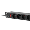 Pikkukuva 4 / 4: LANBERG POWER STRIP RACK 19" (1U, 16A, 9X 230V PL)