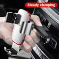 Miniatyrbillede 8 af 8: SUPORT AUTO Baseus Metal Age Gravity pt. SmartPhone, fixare in suport CD/DVD player auto, argintiu "SUYL-J0S" - 6953156291515