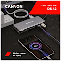 Pikkukuva 5 / 6: CANYON hub DS-12 13in1 4k USB-C Dark Grey