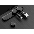 Miniatyrbillede 6 af 7: ORGANIZATOR cabluri Baseus Peas, adeziv 3M, trei orificii destinate organizarii prevazute cu magneti, negru "ACWDJ-01" - 6953156254978