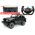 Miniatyrbillede 1 af 7: R/C Jeep Wrangler Rubicon 1:14 Rastar Black