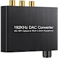 Pikkukuva 4 / 6: RoGer DAC 192kHz 24bit S/PDIF to RCA Converter with headphone jack 3,5mm / Optical / Coaxial