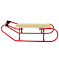 Pikkukuva 7 / 7: Metal Sled with Backrest Strap Red