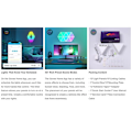 Miniatyrbilde 8 av 8: Govee Glide Smart panel White Wi-Fi/Bluetooth