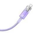 Miniatyrbillede 1 af 10: Fast Charging cable Baseus USB-A to Lightning Explorer Series 1m 2.4A (purple)