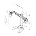 Miniatyrbillede 2 af 7: Suport dublu mon. birou NM 19"-30" 8kg "FPMA-D700DD"