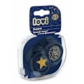 Miniatyrbilde 5 av 5: LOVI silicone dynamic soother 0-3 m, 2 pcs, Stardust blue, 22/892_blue