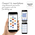 Miniatyrbillede 1 af 7: Salter 9192 BK3R Curve Bluetooth Smart Analyser Bathroom Scale black