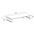 Miniatyrbillede 2 af 4: Logilink BP0027 Tabletop monitor riser, glass | Logilink