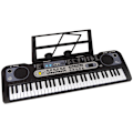 Miniatyrbillede 2 af 6: Keyboard with Microphone Musical Instrument Black
