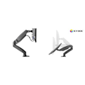 Miniatyrbild 1 av 6: ICY BOX IB-MS303-T Monitor stand with desk mounted base for a screen size up to 27" | Raidsonic