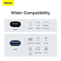 Miniatyrbillede 2 af 11: Baseus  Ingeniuity Adapter USB-C to USB-A 3.1/  OTG