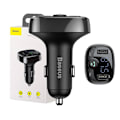 Pikkukuva 1 / 6: Baseus T-Typed Car FM Transmitter 3.4A / USB Flash / SD / Bluetooth