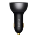 Miniatyrbillede 1 af 9: Car charger Baseus Superme, USB, USB-C, 140W (black)