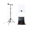 Miniatyrbillede 1 af 3: Photo studio background support Puluz 70x200cm + Backdrops 2 pcs DCA0976