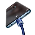 Miniatyrbillede 1 af 11: Baseus Type-C - Type-C Crystal Shine series fast charging data cable 100W 2m Blue (CAJY000703)