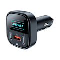Miniatyrbillede 3 af 3: Car Charger Acefast B5, 101W, 2x USB-C + USB, OLED (black)