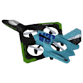 Miniatyrbillede 3 af 9: Airplane Fighter R/C Blue