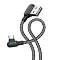 Miniatyrbillede 2 af 3: USB to USB-C cable Mcdodo CA-5280 LED, 3m (black)