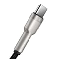Miniatyrbillede 5 af 7: CABLU alimentare si date Baseus Cafule Metal, Fast Charging Data Cable pt. smartphone, USB la USB Type-C 66W, 2m, negru "CAKF000201" (timbru verde 0.1