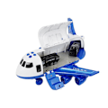 Pikkukuva 3 / 6: Police Folding Plane with Cars 1:64 with lights and sounds