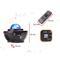 Pikkukuva 6 / 6: RoGer Rotating Star Projector / Bluetooth Speaker / LED / with Remote Control