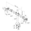 Miniatyrbillede 3 af 6: Neomounts FPMA-D960D Monitor arm 10-27"