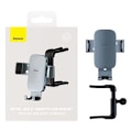 Pikkukuva 8 / 11: Baseus Metal Age II gravitational car phone holder to round ventilation grid (grey)