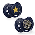 Miniatyrbilde 2 av 5: LOVI silicone dynamic soother 0-3 m, 2 pcs, Stardust blue, 22/892_blue
