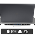 Miniatyrbillede 1 af 9: Swissten Multifunctional USB-C Laptop Docking Station / HDMI / USB 3.0 / 2x USB-C / RJ45 / SD / Micro SD / VGA / Audio