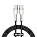 Miniatyrbillede 4 af 9: Baseus CATJK-C01 mobile phone cable Black 1 m USB C