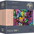 Pikkukuva 1 / 5: TREFL wooden puzzle Colorful puppy 500+1 pcs