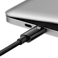 Pikkukuva 6 / 9: CABLU alimentare si date Baseus Tungsten Gold, Fast Charging Data Cable pt. smartphone, USB Type-C la USB Type-C PD 3.1, 240W, braided, 3m, negru "CAW