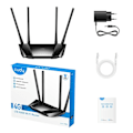 Pikkukuva 3 / 5: Wireless router CUDY LT400 EU Wi-Fi 300 Mbps 2.4 GHz 4G LTE SIM Black