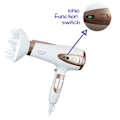 Miniatyrbilde 3 av 3: Adler | Hair Dryer | AD 2248 | 2400 W | Number of temperature settings 3 | Ionic function | Diffuser nozzle | White