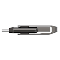 Pikkukuva 2 / 4: Lexar | 2-in-1 Flash Drive up to 100MB/s read | JumpDrive Dual Drive D400 | 32 GB | Type-C and Type-A USB 3.1 | Grey