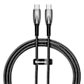 Miniatyrbillede 2 af 5: USB-C cable for USB-C Baseus Glimmer Series, 100W, 1m (Black)