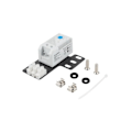 Pikkukuva 1 / 6: Lanberg Closed-loop thermostat 10A for rack cabinets with 19" ear and terminal block, gray | Lanberg