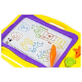 Miniatyrbillede 5 af 5: Blackboard with Stamps and Colorful Background