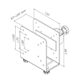 Miniatyrbillede 3 af 7: Neomounts THINCLIENT-10 Mini PC holder - max 10 kg - universal