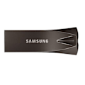 Miniatyrbillede 1 af 4: SAMSUNG BAR Plus USB flash drive Type-A 64GB 300 MB/s read 110 MB/s write resistant USB 3.1 Titan Gray with key ring