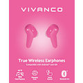 Miniatyrbillede 4 af 4: Vivanco wireless headset Fresh Pair BT, pink (60631)