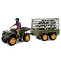 Pikkukuva 2 / 5: Quad with a Trailer Transporter Figurines Zebra