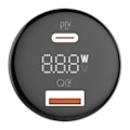 Miniatyrbillede 4 af 6: LDNIO C101 Car Charger, USB + USB-C, 100W + USB-C to USB-C Cable (Black)