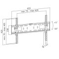 Miniatyrbillede 2 af 3: Logilink BP0018 TV Wall mount, 37"-70", tilt+5°-10°, 56mm | Logilink