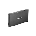 Miniatyrbillede 4 af 7: NATEC RHINO GO enclosure USB 3.0 for 2.5'' SATA HDD/SSD, black Aluminum