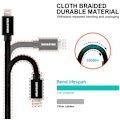 Pikkukuva 1 / 4: Swissten Datový Kabel Textile Usb / Lightning Mfi 2,0 M Černý